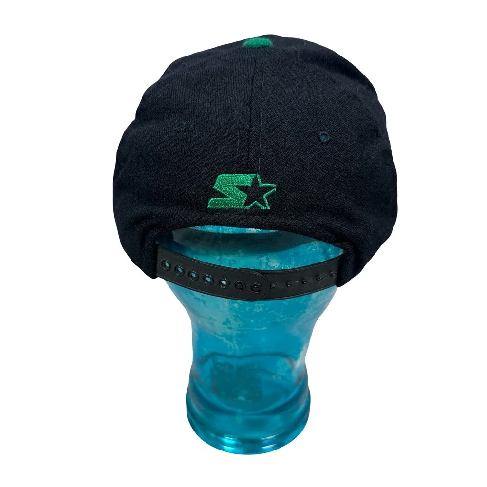 Vintage Starter Philadelphia Eagles Snapback Hat Black Green Wool 90s READ